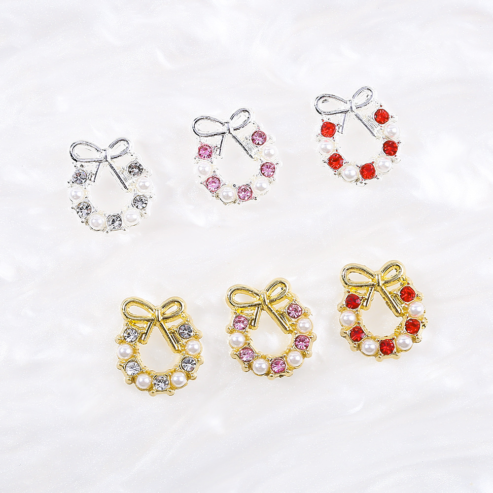 Luxury Xmas Bags - Luksusowe figurki świąteczne Bow Garland Nail