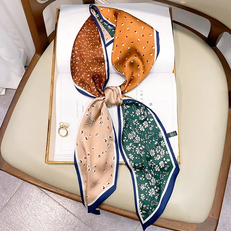 Wąski szalik z nadrukiem, w kr – Luxury Bags Designer recenzja i cena