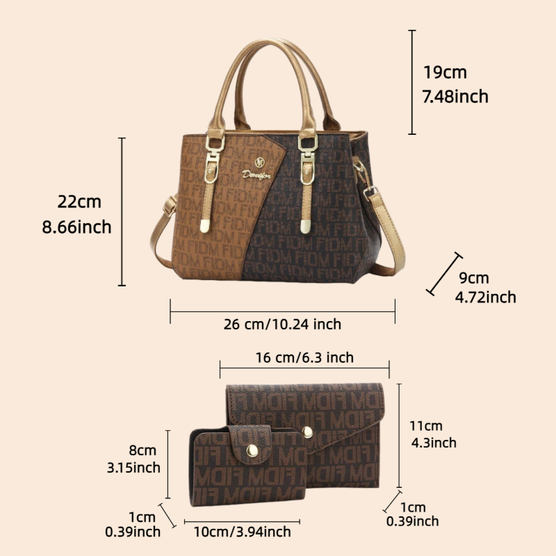 3-częściowy zestaw torebek dam – Luxurious Bag recenzja i cena